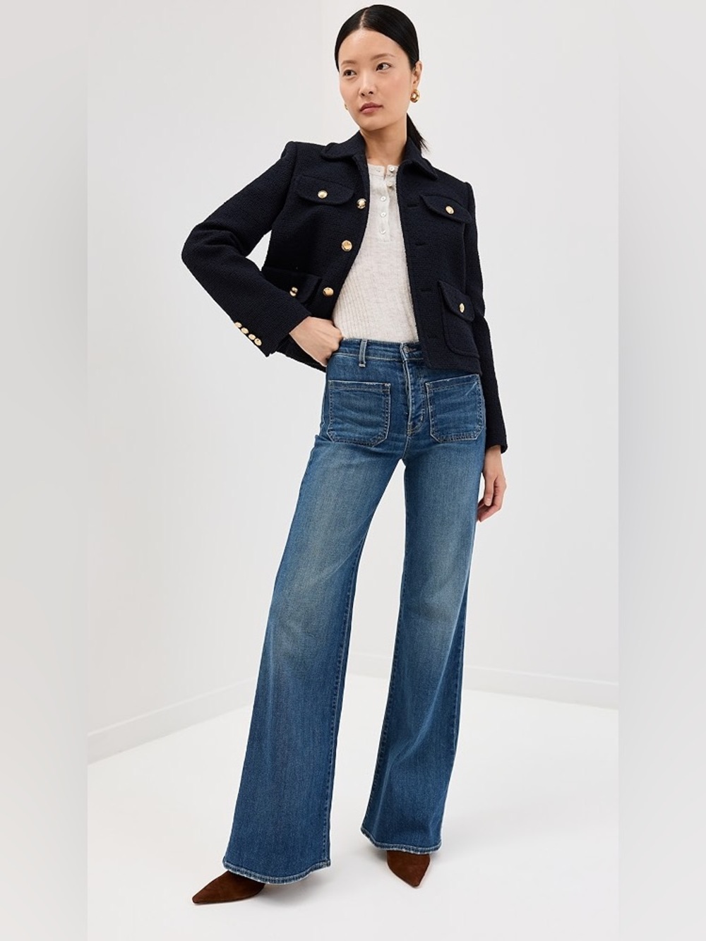Nili Lotan 26 Florence Jeans Blue Classic Wash